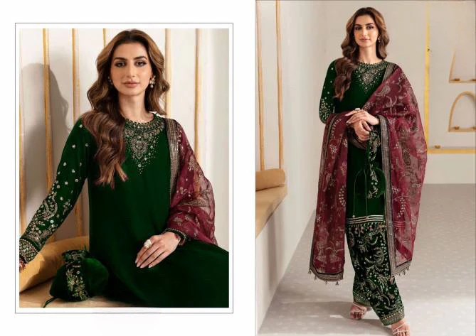 Embroidered velvette suit -3284 - Image 4