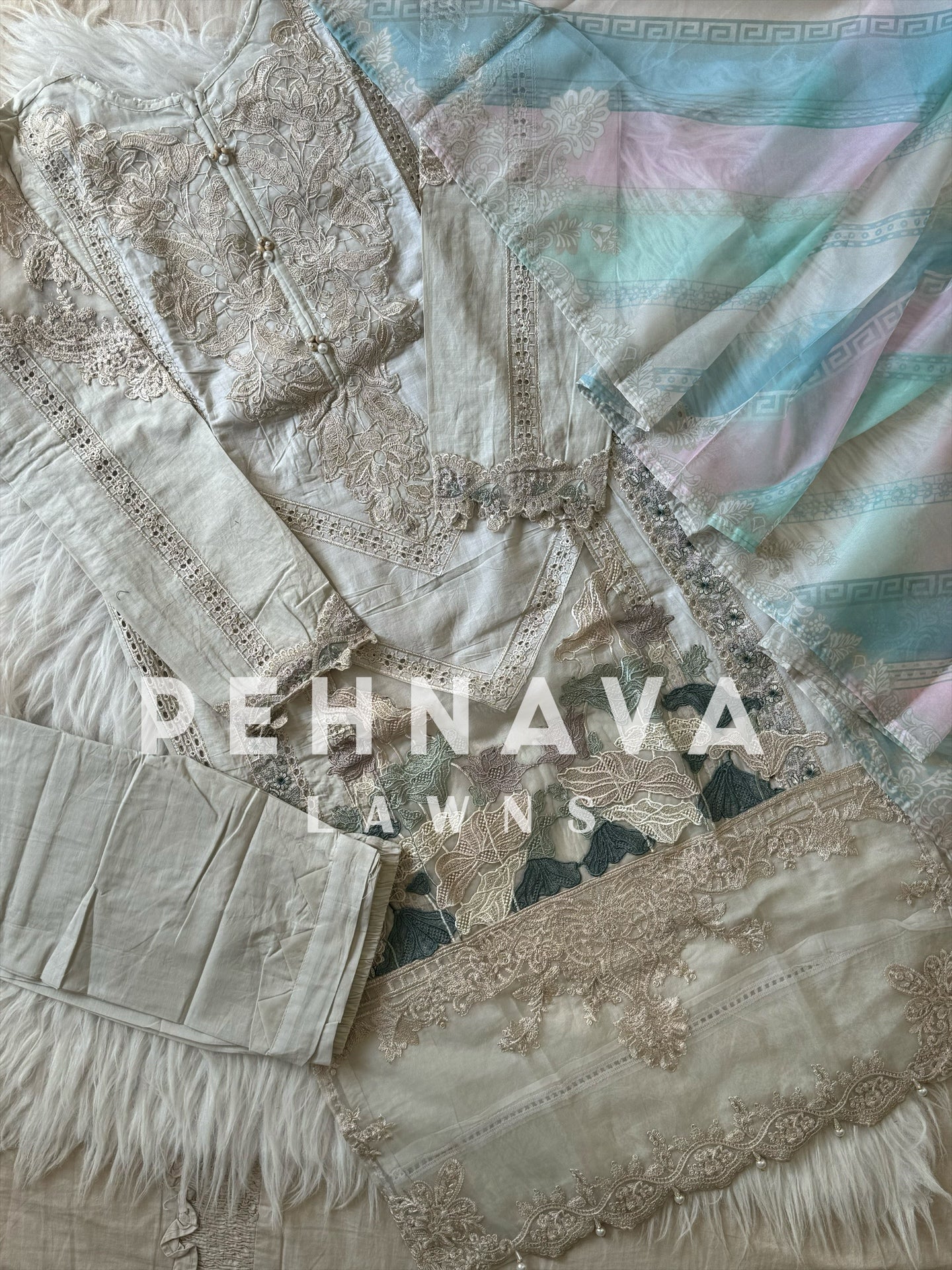 Paki embroidered suit -cs - Image 8